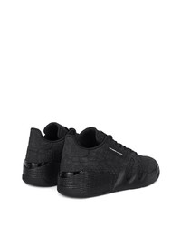 Baskets basses en cuir noires Giuseppe Zanotti