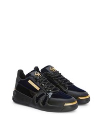 Baskets basses en cuir noires Giuseppe Zanotti