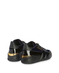 Baskets basses en cuir noires Giuseppe Zanotti