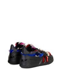 Baskets basses en cuir noires Giuseppe Zanotti