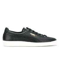 Baskets basses en cuir noires Puma