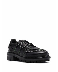 Baskets basses en cuir noires DSQUARED2