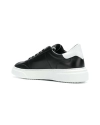 Baskets basses en cuir noires Philippe Model