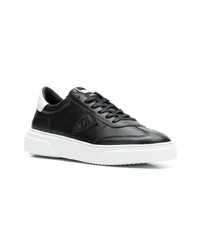 Baskets basses en cuir noires Philippe Model