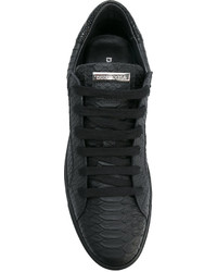 Baskets basses en cuir noires DSQUARED2