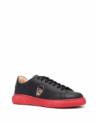 Baskets basses en cuir noires Philipp Plein