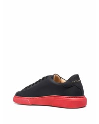 Baskets basses en cuir noires Philipp Plein