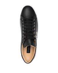 Baskets basses en cuir noires Philipp Plein