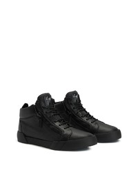 Baskets basses en cuir noires Giuseppe Zanotti