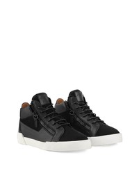 Baskets basses en cuir noires Giuseppe Zanotti