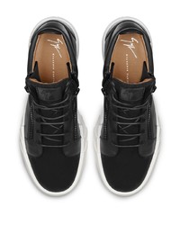 Baskets basses en cuir noires Giuseppe Zanotti