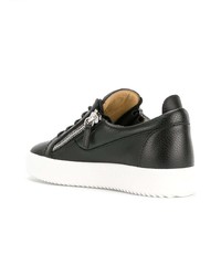 Baskets basses en cuir noires Giuseppe Zanotti Design