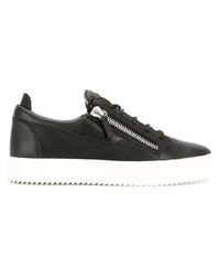 Baskets basses en cuir noires Giuseppe Zanotti Design