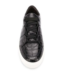 Baskets basses en cuir noires Ermenegildo Zegna XXX