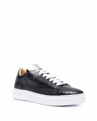 Baskets basses en cuir noires Philipp Plein