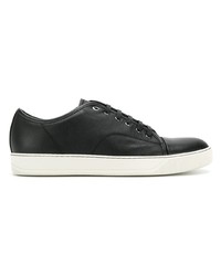 Baskets basses en cuir noires Lanvin