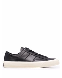 Baskets basses en cuir noires Tom Ford