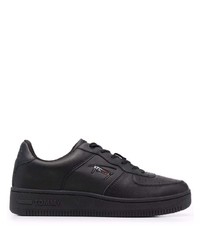 Baskets basses en cuir noires Tommy Jeans