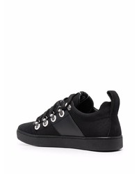 Baskets basses en cuir noires Moschino