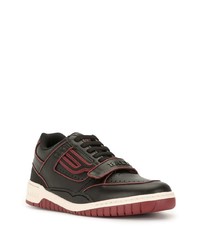 Baskets basses en cuir noires Bally