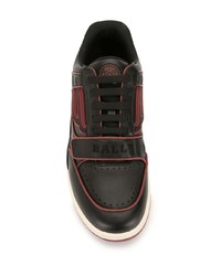 Baskets basses en cuir noires Bally