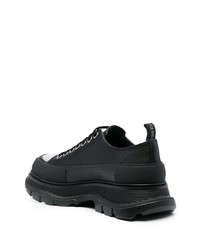 Baskets basses en cuir noires Alexander McQueen