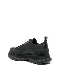 Baskets basses en cuir noires Alexander McQueen