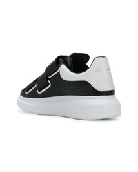 Baskets basses en cuir noires Alexander McQueen