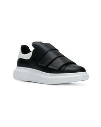 Baskets basses en cuir noires Alexander McQueen