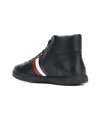 Baskets basses en cuir noires Moncler