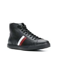 Baskets basses en cuir noires Moncler