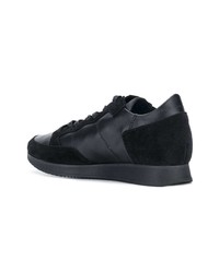 Baskets basses en cuir noires Philippe Model