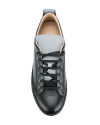 Baskets basses en cuir noires Lanvin