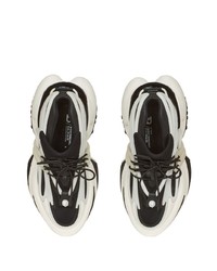 Baskets basses en cuir noires Balmain