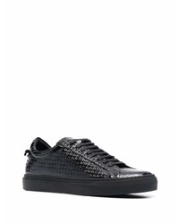 Baskets basses en cuir noires Givenchy