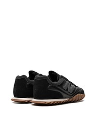 Baskets basses en cuir noires New Balance