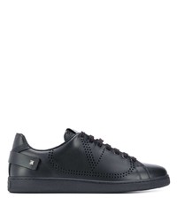 Baskets basses en cuir noires Valentino Garavani