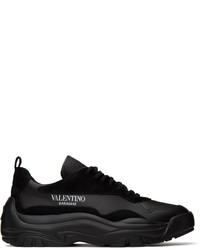 Baskets basses en cuir noires Valentino Garavani