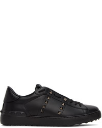 Baskets basses en cuir noires Valentino Garavani