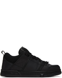 Baskets basses en cuir noires Valentino Garavani