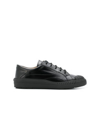 Baskets basses en cuir noires Valentino