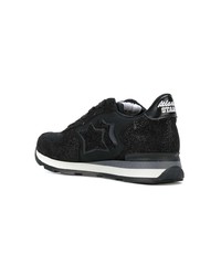 Baskets basses en cuir noires atlantic stars