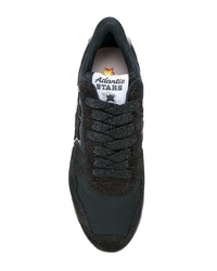 Baskets basses en cuir noires atlantic stars