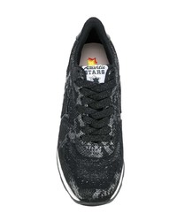 Baskets basses en cuir noires atlantic stars