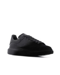 Baskets basses en cuir noires Alexander McQueen