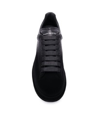 Baskets basses en cuir noires Alexander McQueen