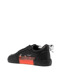 Baskets basses en cuir noires Off-White