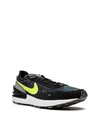 Baskets basses en cuir noires Nike