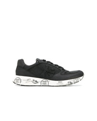 Baskets basses en cuir noires White Premiata