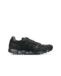 Baskets basses en cuir noires White Premiata